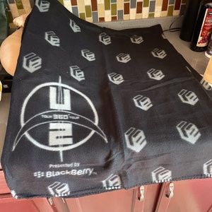 2009 U2 VIP tour fleece blanket, luggage tag & tour booklet